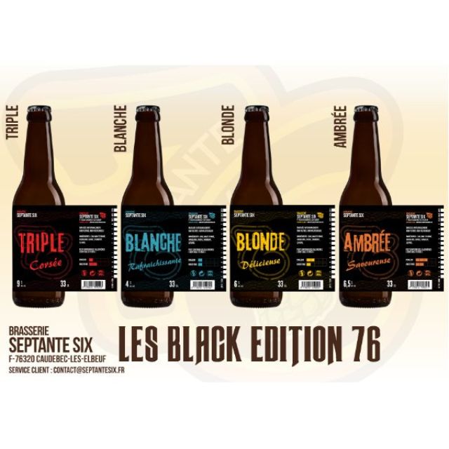 SEPTANTESIX - PACK BLACK EDITION 76 - 12 bières